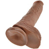 KING COCK - PENE REALISTICO CON TESTICULOS 19.8 CM CARAMELO - Sensuana.es