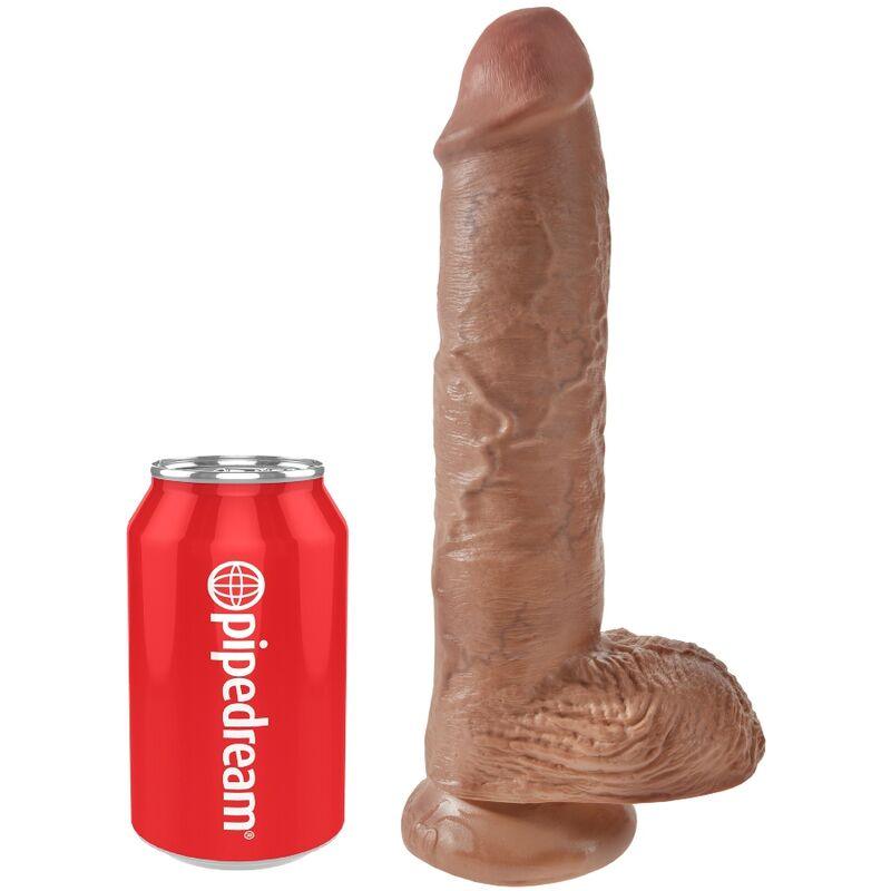 KING COCK - PENE REALISTICO CON TESTICULOS 19.8 CM CARAMELO - Sensuana.es