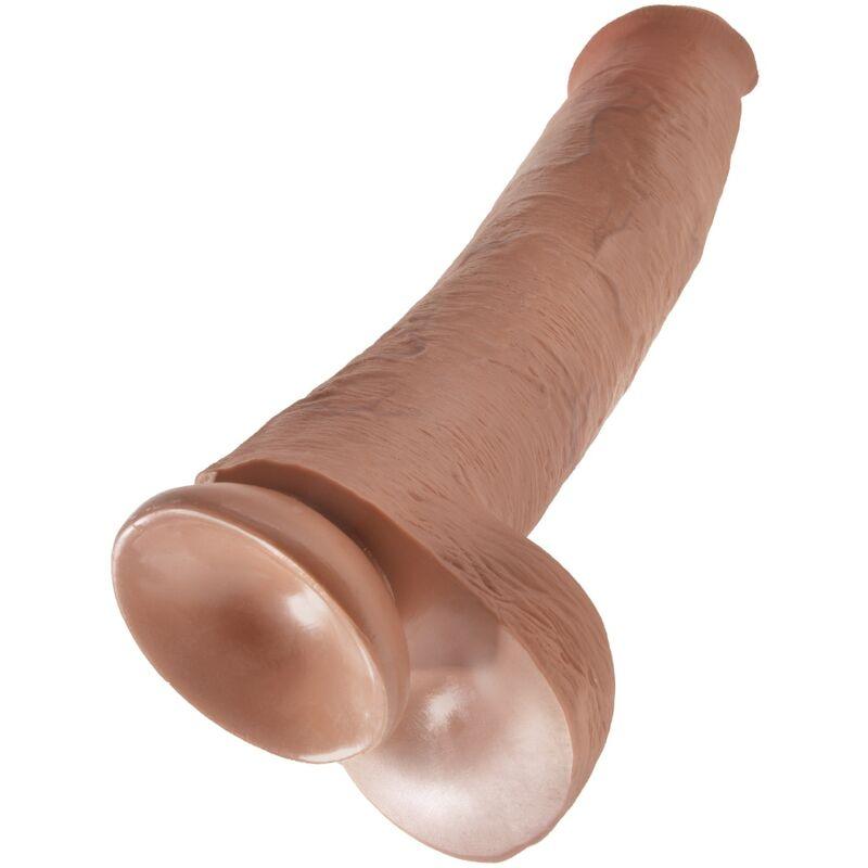 KING COCK - PENE REALISTICO CON TESTICULOS 34.2 CM CARAMELO - Sensuana.es