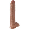 KING COCK - PENE REALISTICO CON TESTICULOS 34.2 CM CARAMELO - Sensuana.es