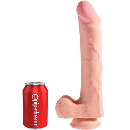 KING COCK - PENE REALISTICO 3D CON TESTICULOS 24.8 CM NATURAL - Sensuana.es