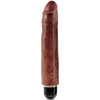 KING COCK - PENE REALISTICO VIBRADOR 25.6 CM MARRON - Sensuana.es