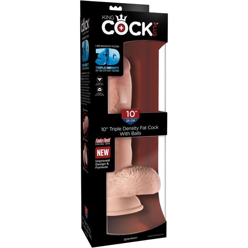 KING COCK - PENE REALISTICO CON TESTICULOS 19.4 CM NATURAL - Sensuana.es