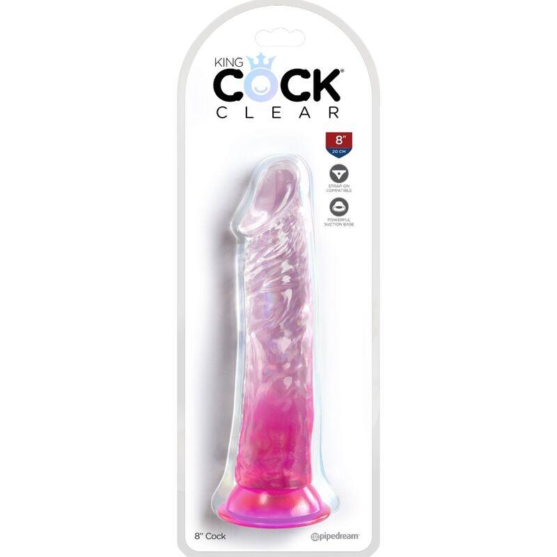 KING COCK - CLEAR PENE REALISTICO 19.7 CM ROSA - Sensuana.es