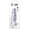 KING COCK - CLEAR PENE REALISTICO CON TESTICULOS 16.5 CM TRANSPARENTE - Sensuana.es