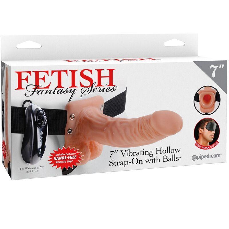 FETISH FANTASY SERIES - ARNES AJUSTABLE CONTROL REMOTO PENE REALISTICO CON TESTICULOS 17.8 CM - Sensuana.es