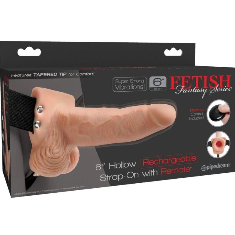 FETISH FANTASY SERIES - ARNES AJUSTABLE CONTROL REMOTO PENE REALISTICO CON TESTICULOS RECARGABLE Y VIBRADOR 15 CM - Sensuana.es