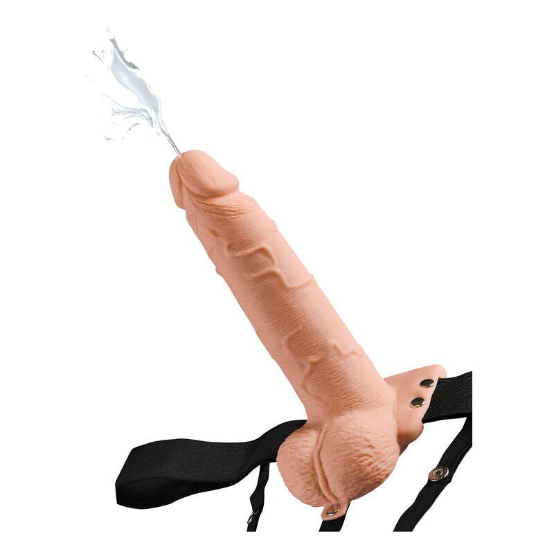 FETISH FANTASY SERIES - ARNES AJUSTABLE PENE REALISTICO CON TESTICULOS SQUIRTING 19 CM - Sensuana.es