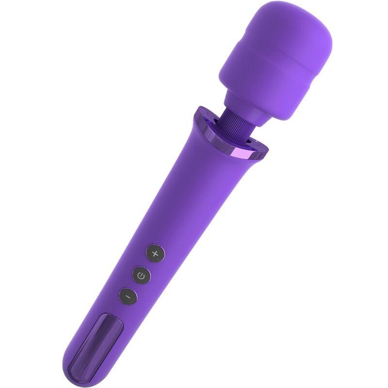 FANTASY FOR HER - MASAJEADOR WAND PARA ELLA RECARGABLE & VIBRADOR 50 NIVELES VIOLETA - Sensuana.es