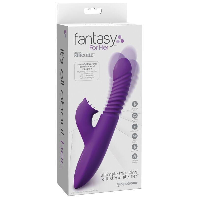 FANTASY FOR HER - ESTIMULADOR CLITORIS CON FUNCION CALOR OSCILACION Y VIBRACION VIOLETA - Sensuana.es