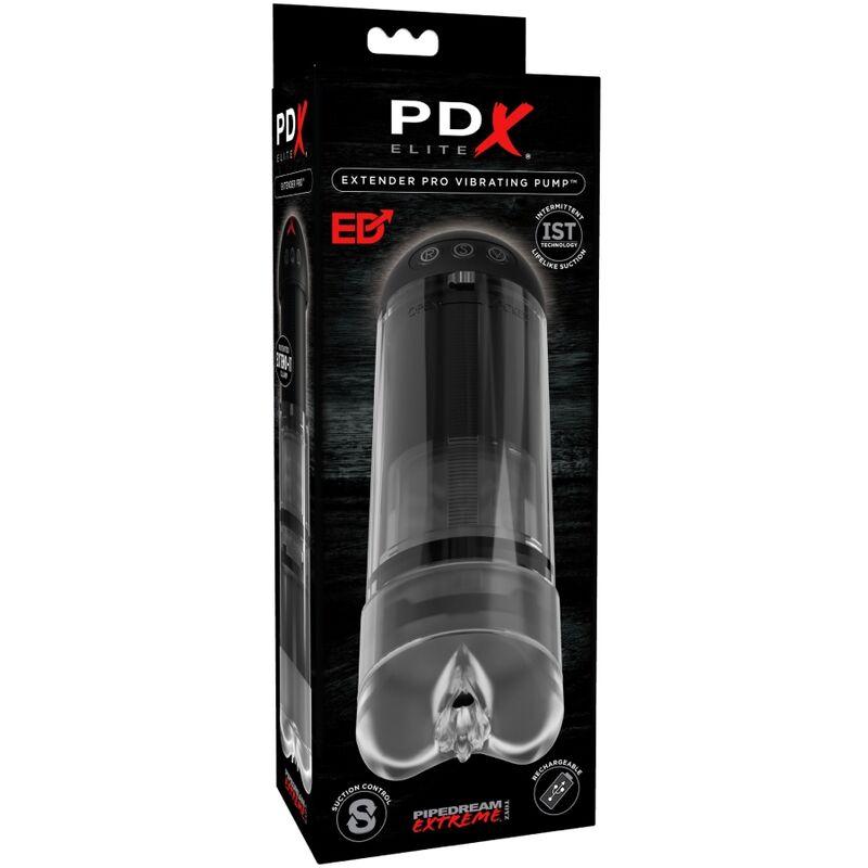 PDX ELITE - MASTURBADOR STROKER EXTENDER PRO VIBRADOR - Sensuana.es