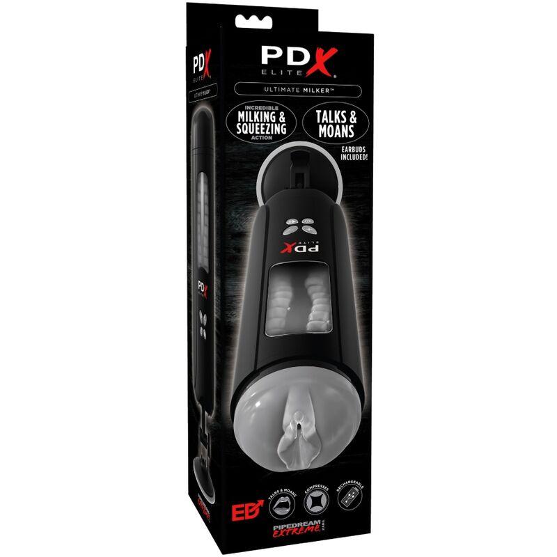 PDX ELITE - MASTURBADOR STROKER ULTIMATE MILKER VAGINA CON VOZ - Sensuana.es