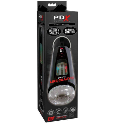 PDX ELITE - MASTURBADOR STROKER ULTIMATE MILKER 2 GIRATORIO Y VIBRADOR - Sensuana.es