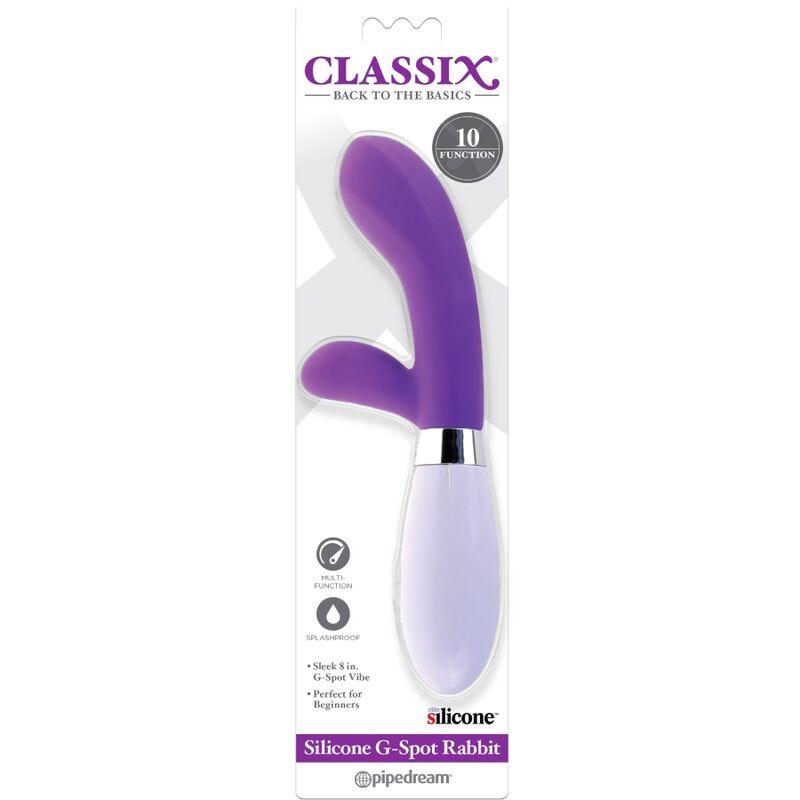 CLASSIX - VIBRADOR RABBIT PUNTO G SILICONA MORADO - Sensuana.es