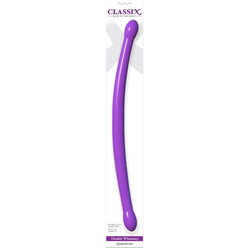 CLASSIX - DILDO DOBLE FLEXIBLE 43.7 CM MORADO - Sensuana.es