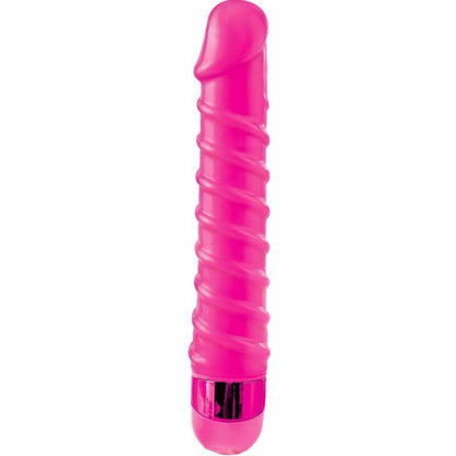 CLASSIX - MASAJEADOR VIBRADOR CANDY TWIRL 16.5 CM ROSA - Sensuana.es