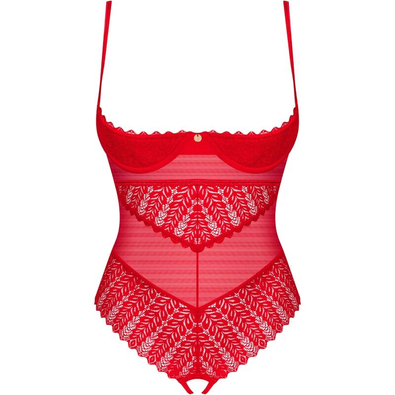 OBSESSIVE - INGRIDIA CROTCHLESS TEDDY ROJO XS/S - Sensuana.es