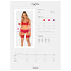 OBSESSIVE - INGRIDIA SET TRES PIEZAS ROJO XS/S - Sensuana.es