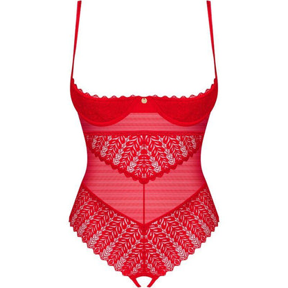 OBSESSIVE - INGRIDIA CROTCHLESS TEDDY ROJO XS/S - Sensuana.es