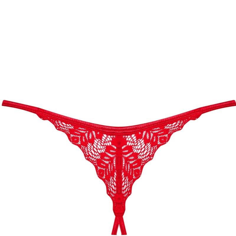 OBSESSIVE - INGRIDIA TANGA CROTCHLESS ROJO M/L - Sensuana.es