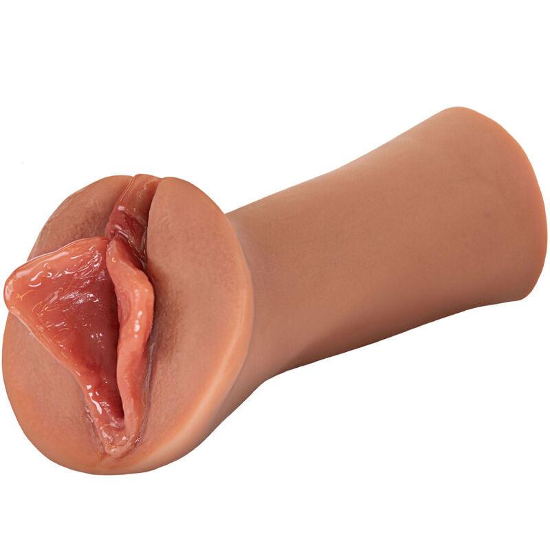 FETISH FANTASY EXTREME - MASTURBADOR MASCULINO SILICONA LUSCIOUS LIPS CARAMELO - Sensuana.es