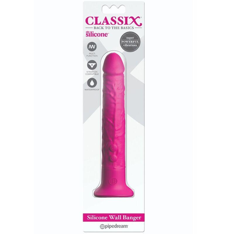 CLASSIX - DILDO WALL BANGER SILICONA 15 CM ROSA - Sensuana.es