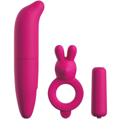 CLASSIX - KIT PARA PAREJAS CON ANILLO, BALA Y ESTIMULADOR ROSA - Sensuana.es