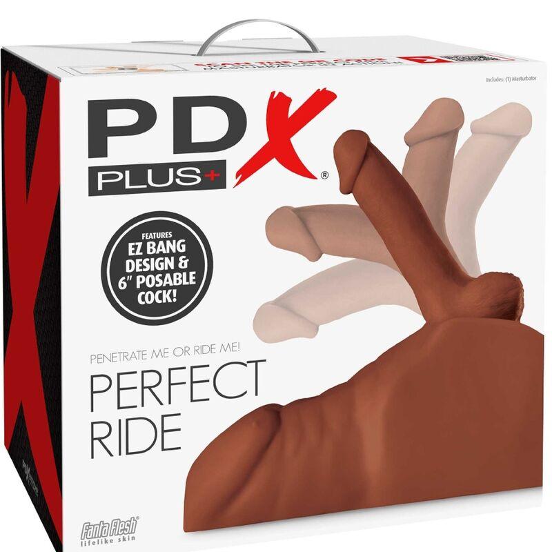 PDX PLUS - MASTURBADOR PERFECT RIDE PENE Y ANO MARRON - Sensuana.es