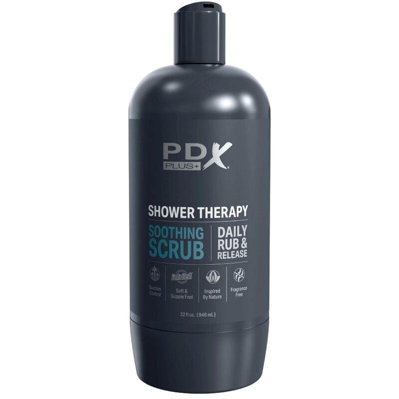 PDX PLUS - MASTURBADOR STROKER DISEÑO DISCRETO DE BOTE CHAMPU SOOTHING SCRUB - Sensuana.es