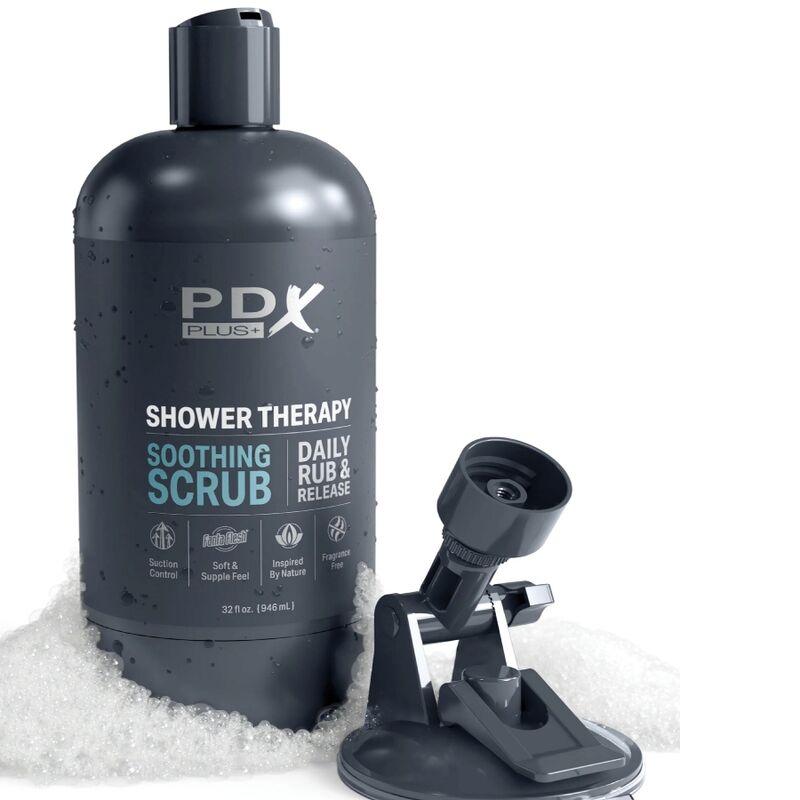 PDX PLUS - MASTURBADOR STROKER DISEÑO DISCRETO DE BOTE CHAMPU SOOTHING SCRUB - Sensuana.es