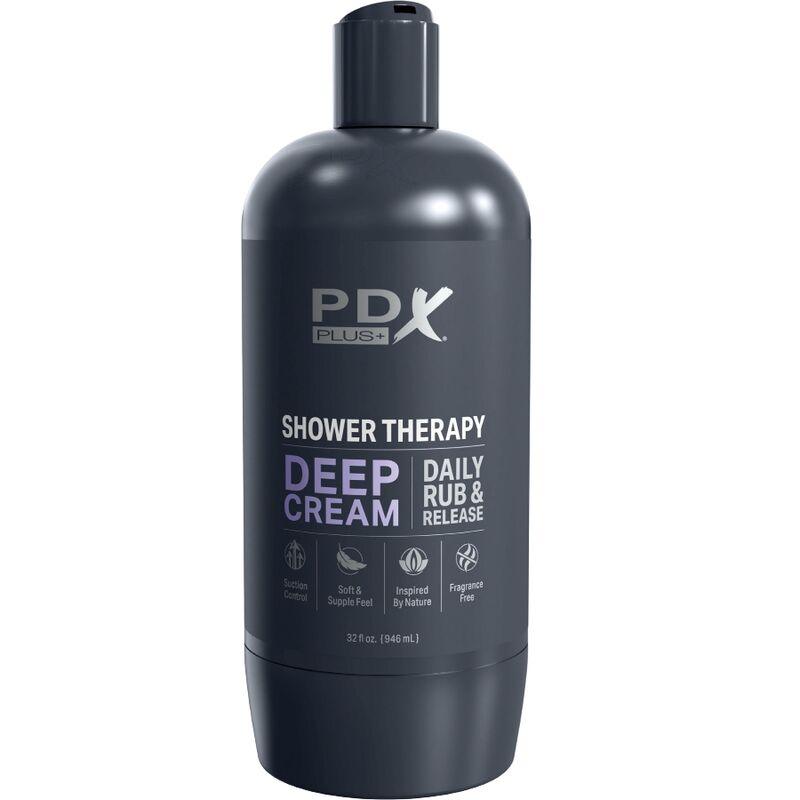 PDX PLUS - MASTURBADOR STROKER DISEÑO DISCRETO DE BOTE CHAMPU DEEP CREAM - Sensuana.es