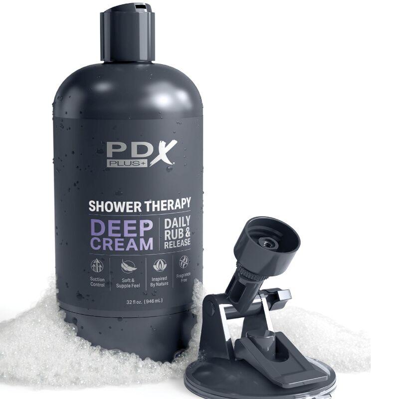 PDX PLUS - MASTURBADOR STROKER DISEÑO DISCRETO DE BOTE CHAMPU DEEP CREAM - Sensuana.es