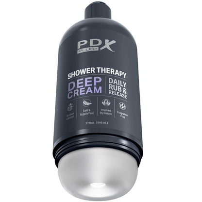 PDX PLUS - MASTURBADOR STROKER DISEÑO DISCRETO DE BOTE CHAMPU DEEP CREAM - Sensuana.es