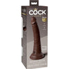 KING COCK - ELITE DILDO REALISTICO SILICONA 17.8 CM MARRON - Sensuana.es