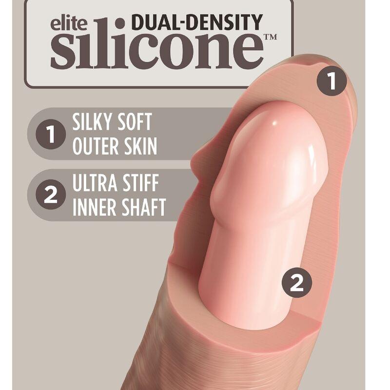 KING COCK - ELITE DILDO REALISTICO SILICONA 17.8 CM - Sensuana.es