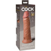 KING COCK - ELITE DILDO REALISTICO SILICONA 20.3 CM CARAMELO - Sensuana.es