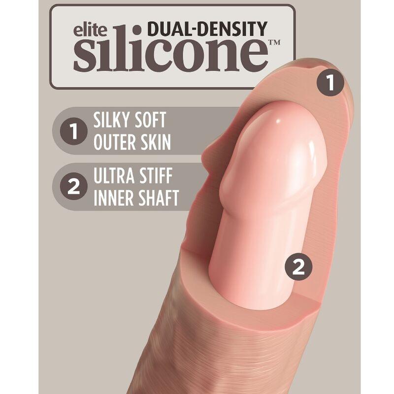 KING COCK - ELITE DILDO REALISTICO SILICONA 20.3 CM - Sensuana.es