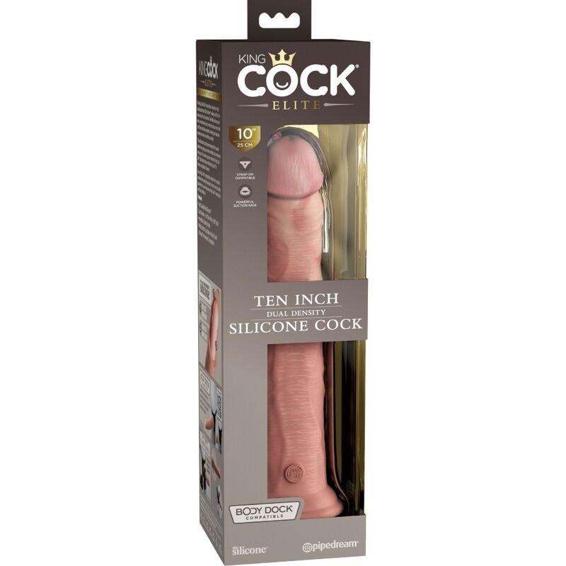 KING COCK - ELITE DILDO REALISTICO SILICONA 25.4 CM - Sensuana.es