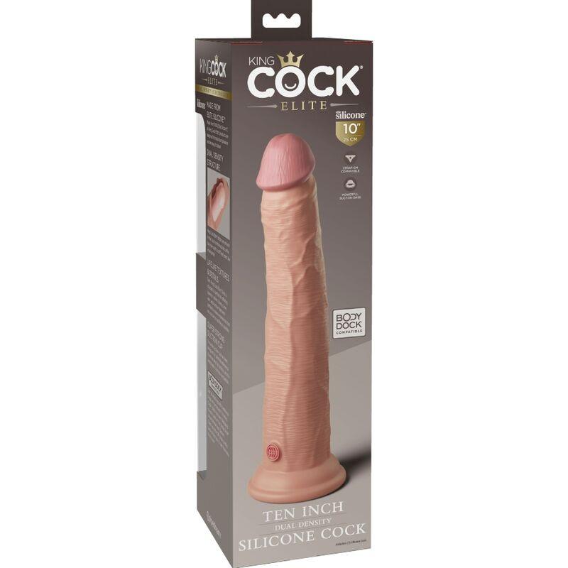 KING COCK - ELITE DILDO REALISTICO SILICONA 25.4 CM - Sensuana.es