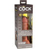 KING COCK - ELITE DILDO REALISTICO VIBRADOR & SILICONA 15.2 CM CARAMELO - Sensuana.es