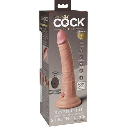 KING COCK - ELITE DILDO REALISTICO VIBRADOR & SILICONA CONTROL REMOTO 17.8 CM - Sensuana.es