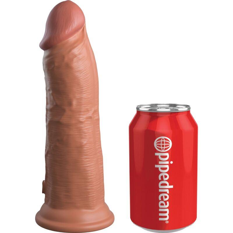 KING COCK - ELITE DILDO REALISTICO VIBRADOR & SILICONA 20.3 CM CARAMELO - Sensuana.es