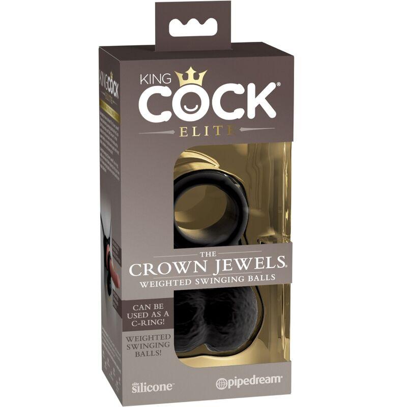 KING COCK - ELITE ANILLO CON TESTICULOS DE SILICONA - Sensuana.es