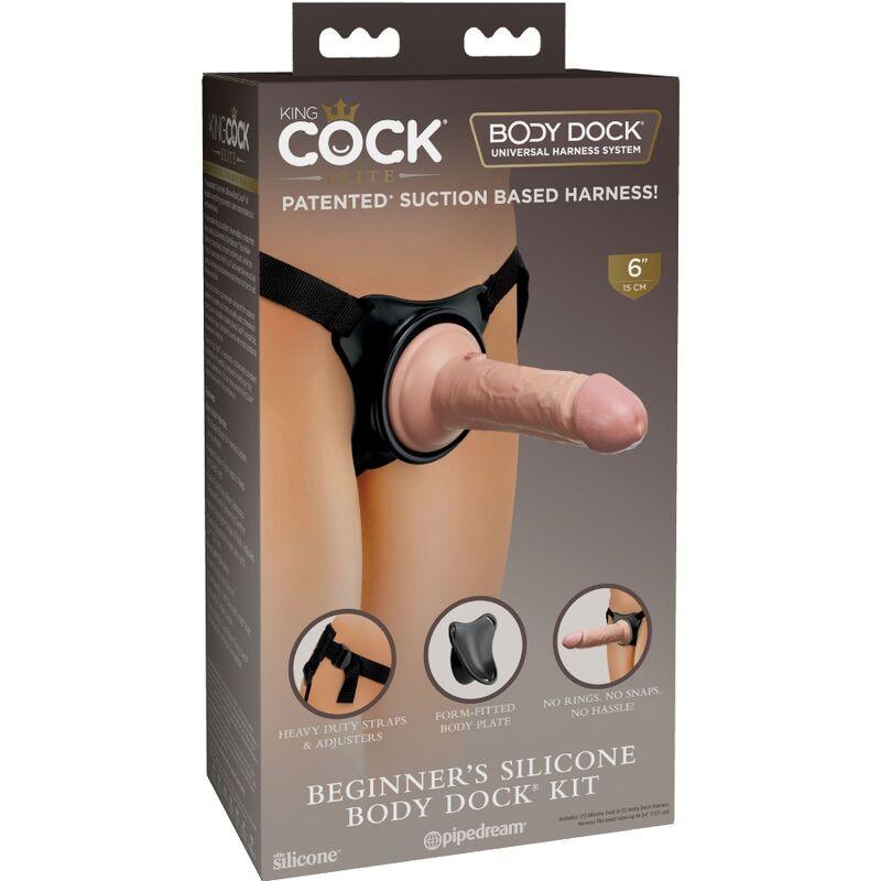 KING COCK - ELITE ARNES AJUSTABLE PARA PRINCIPIANTES CON DILDO 15.2 CM - Sensuana.es