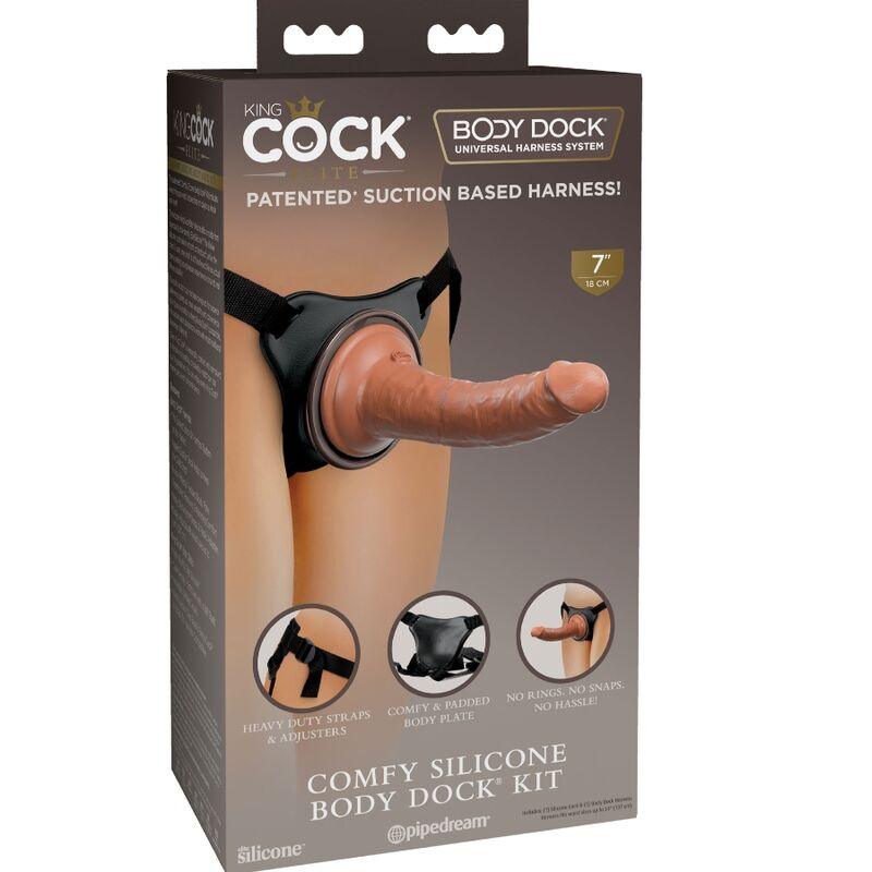 KING COCK - ELITE ARNES AJUSTABLE CONFORTABLE CON DILDO 17.8 CM - Sensuana.es