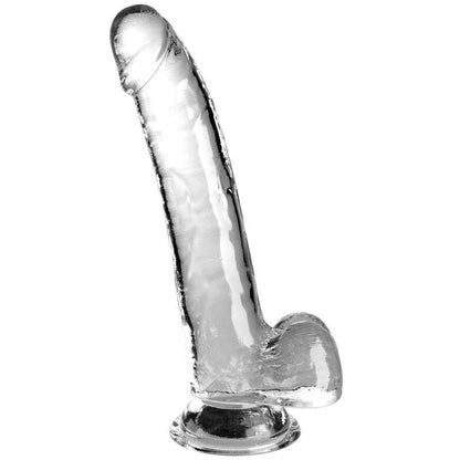 KING COCK - CLEAR DILDO CON TESTICULOS 20.3 CM TRANSPARENTE - Sensuana.es