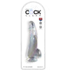 KING COCK - CLEAR DILDO CON TESTICULOS 15.2 CM TRANSPARENTE - Sensuana.es