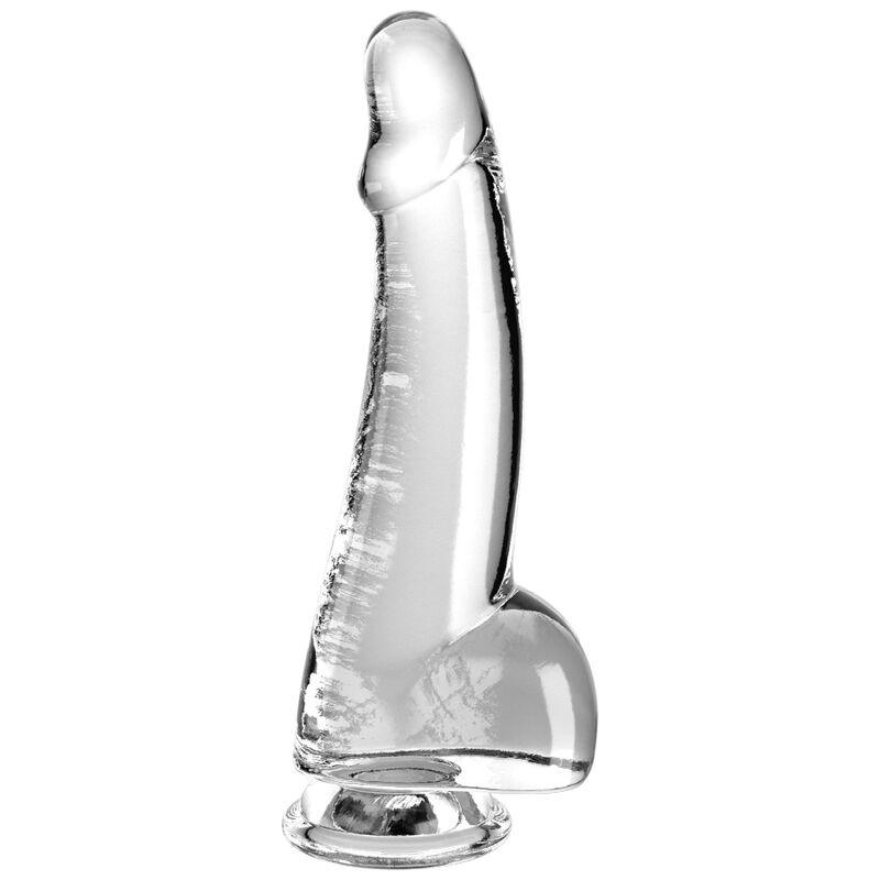 KING COCK - CLEAR DILDO CON TESTICULOS 15.2 CM TRANSPARENTE - Sensuana.es