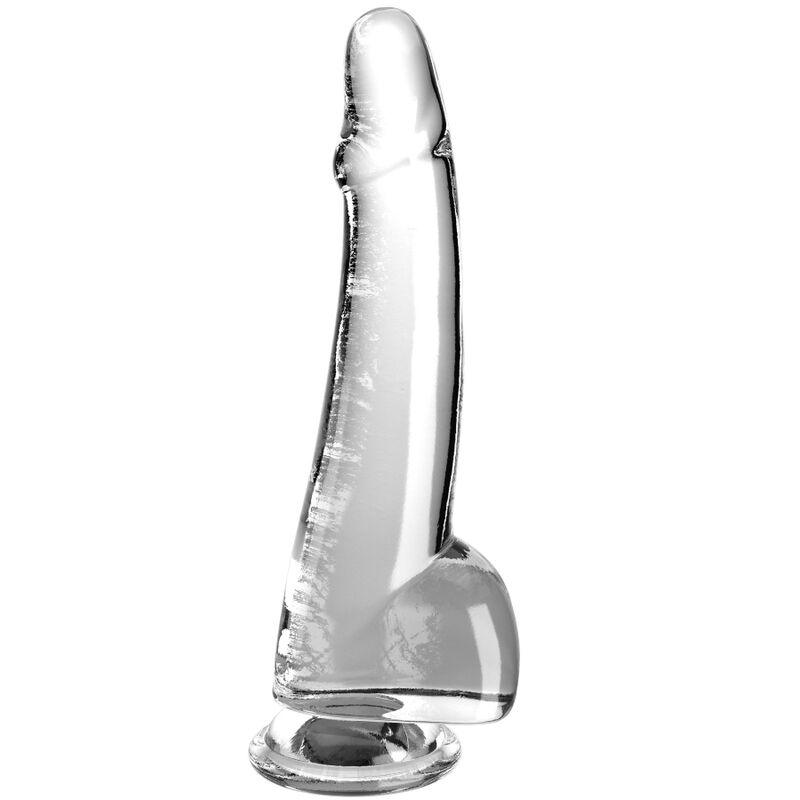 KING COCK - CLEAR DILDO CON TESTICULOS 19 CM TRANSPARENTE - Sensuana.es