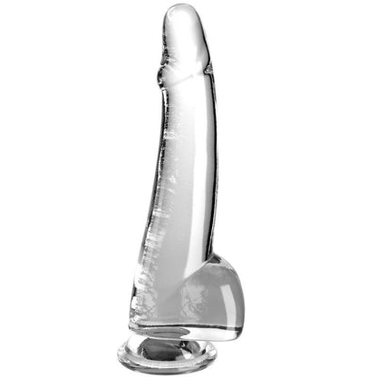 KING COCK - CLEAR DILDO CON TESTICULOS 19 CM TRANSPARENTE - Sensuana.es